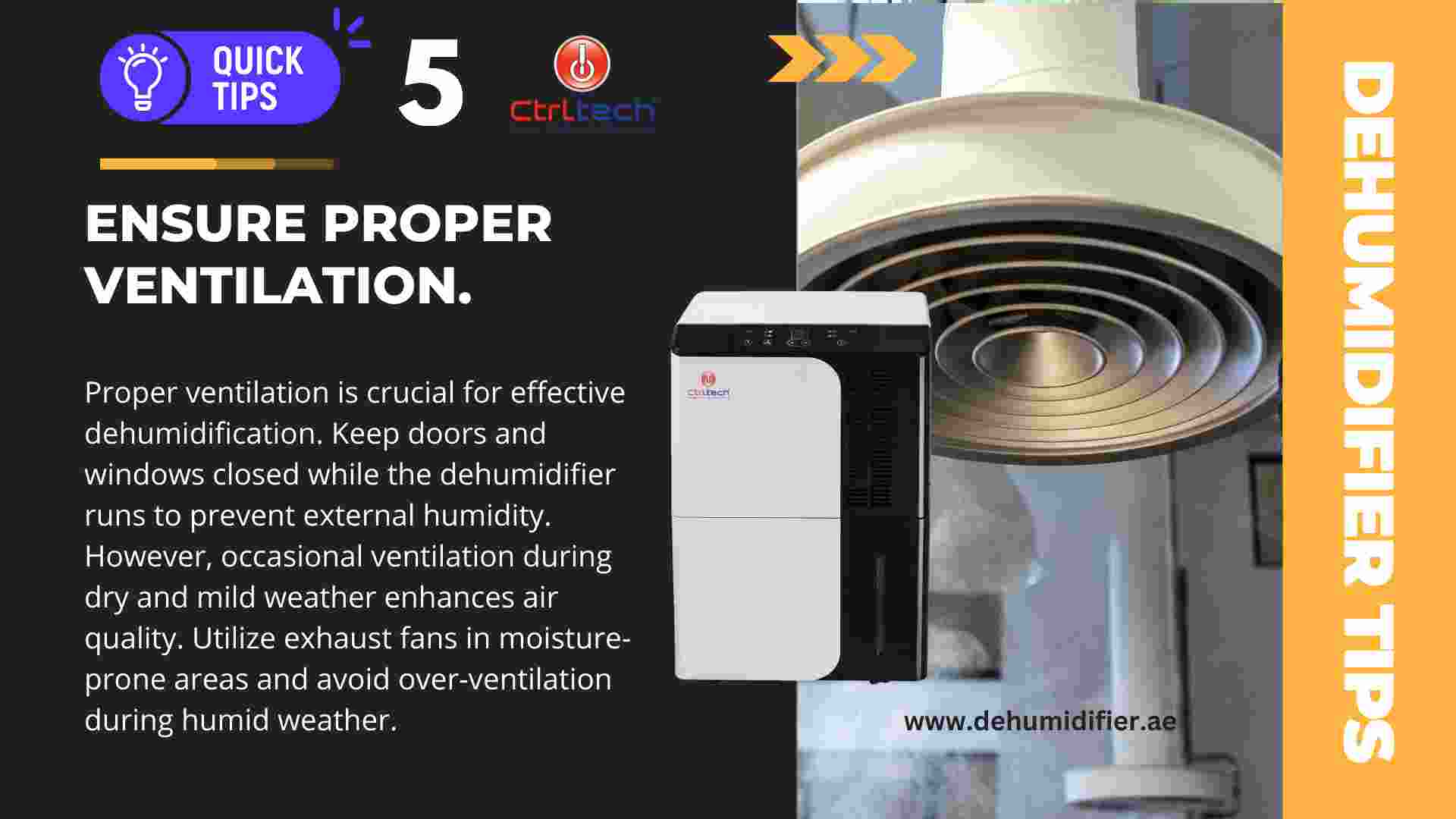 Tip 5 - Ensure proper ventilation